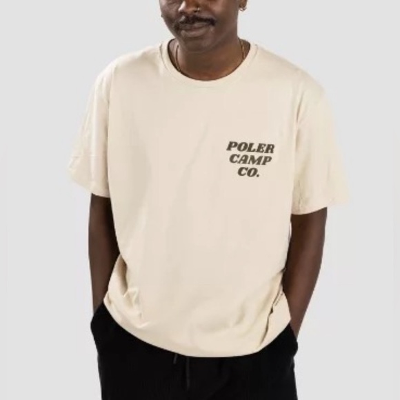 Poler Mushrooms Short Sleeve White Shirt Men’s Medium Nature Graphic Tee - Picture 5 of 9